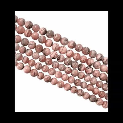 Jewelry - Rhodochrosite Argentina A beads 4-5mm on 40cm wire - ARABESK