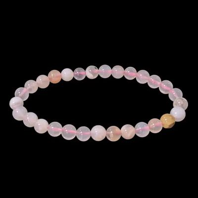 Bracelets - Bracelet Agate Fleur de Cerisier A perles 6mm - ARABESK