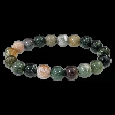 Bracelets - Indian Agate Bracelet Beads 10mm - ARABESK