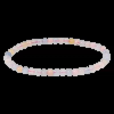Bracelets - Beryls Aquamarine & Morganite A Bracelet 4-5mm beads - ARABESK