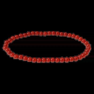 Bracelets - Bracelet Agate Rouge A perles 4mm - ARABESK
