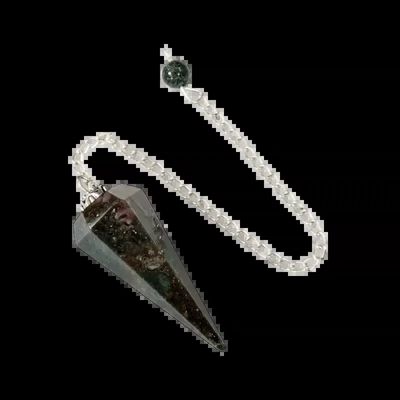 Jewelry - 6-sided Conical Indian Agate Pendulum - ARABESK