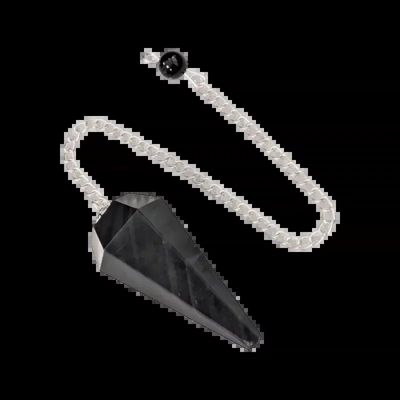 Jewelry - Obsidian Pendulum Celestial Eye Conical 6 faces - ARABESK