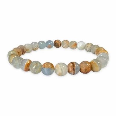 Bracelets - Blue Calcite mix 8mm parles Bracelet - ARABESK