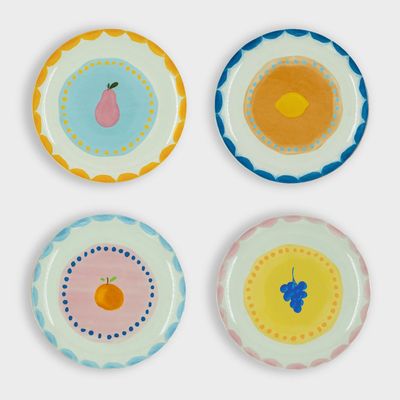 Everyday plates - Plate fruit fiesta / set of 4 - AND NOOK