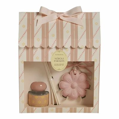 Caskets and boxes - 40 ml perfume diffuser box and Bain de Soleil decor - Néroli Paradis - MATHILDE M.
