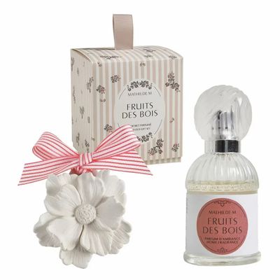Coffrets et boîtes - Coffret Les Intemporelles en Fleurs parfum d'ambiance et décor - Fruits des Bois - MATHILDE M.