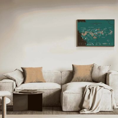 Decorative objects - Wine scratch-map - Loire - 1020 DÉGUSTATIONS