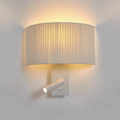 Wall lamps - CORBA wall lamp with reader white - LUXCAMBRA