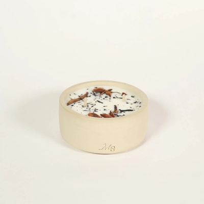 Décorations florales - Bougie grès - Thé & pain d'épices (200G) - MAISON SÉJOUR
