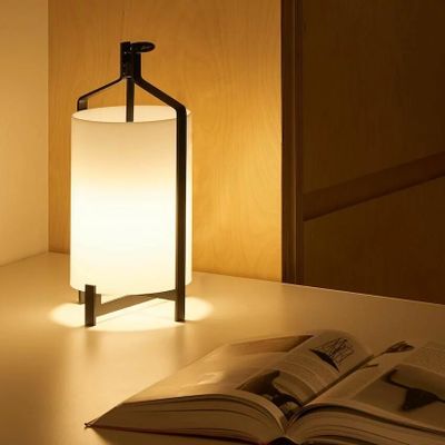 Table lamps - FANAL black table lamp 35,5cm - LUXCAMBRA