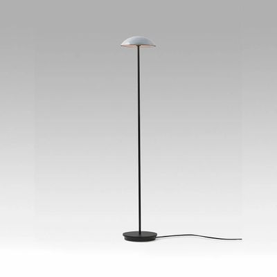 Lampadaires - ABSIDIOLA lampadaire plato abat-jour de 20cm en céramique - LUXCAMBRA