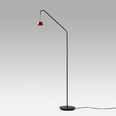 Lampadaires - ABSIDIOLA lampadaire arco conica avec abat-jour en céramique - LUXCAMBRA