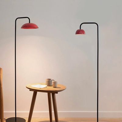 Floor lamps - ABSIDIOLA floor lamp brazo mini alabaster or ceramic lampshade - LUXCAMBRA