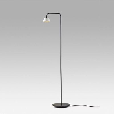 Floor lamps - ABSIDIOLA conica arm floor lamp with ceramic shade - LUXCAMBRA