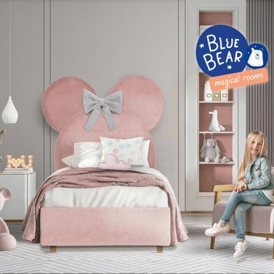 Chambres d'enfants - Crazy Mouse Upholstered Bed - BLUE BEAR