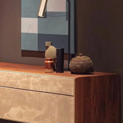 Table lamps - KEA table lamp in black with gold reading light - LUXCAMBRA