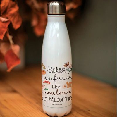 Gifts - Isothermal bottles created and printed in France - HIRONDELLES & CIE BY MAISON ROYAL GARDEN