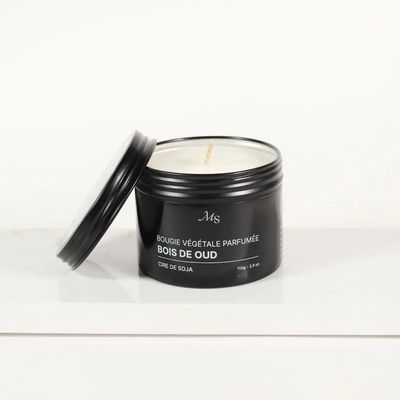 Objets de décoration - Bougie métal - Bois de oud (110G) - MAISON SÉJOUR