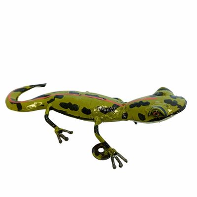 Accessoires de déco extérieure - Sculpture Métal Recyclé Salamandre Pour Mur 15/20cm - TERRE SAUVAGE