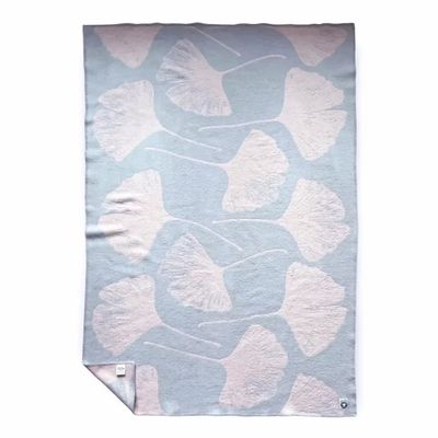 Plaids - Plaid couverture en laine, Ginkgo Quartz Rose - WOOL ONLY BY JOWOLLINA