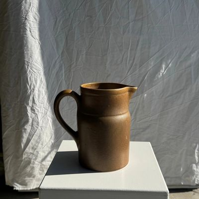 Carafes - Grande carafe en grès Digoin France H22 - OFFICE OBJETS