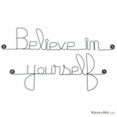 Other wall decoration - Believe in yourself - Metal Wall Decor - BIJOUX DE MUR