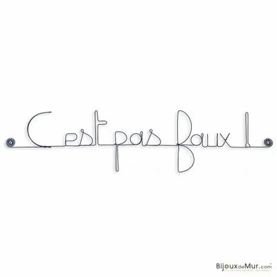 Other wall decoration - It's not wrong! in wire - Kaamelott Series Decoration - BIJOUX DE MUR