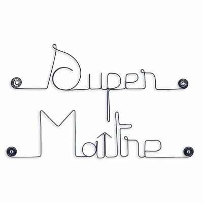 Autres décorations murales - Cadeau de fin d'année scolaire "Super maître" -Décoration - BIJOUX DE MUR