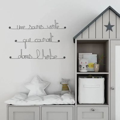 Other wall decoration - Quote "A green mouse running in the grass" - BIJOUX DE MUR