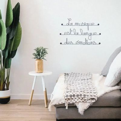 Other wall decoration - Wall quote about Music - BIJOUX DE MUR
