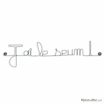 Other wall decoration - Wire Decor for Teen Bedroom "I'm pissed off!" - BIJOUX DE MUR