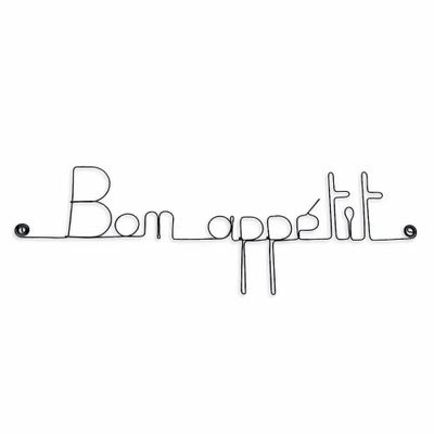 Autres décorations murales - Déco en Métal Cuisine " Bon appétit " - BIJOUX DE MUR