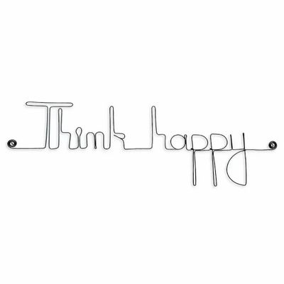 Other wall decoration - Think happy metal decoration - to pin - BIJOUX DE MUR