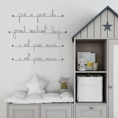 Other wall decoration - Metal Nursery Rhyme Wall Decor for Children - BIJOUX DE MUR
