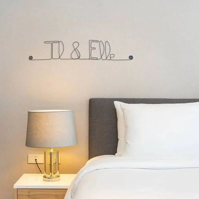 Other wall decoration - He & She wire wall decoration - Valentine's Day - BIJOUX DE MUR
