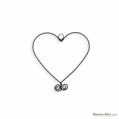 Other wall decoration - Wire wall decoration "Small Heart" - approximately 10 - BIJOUX DE MUR