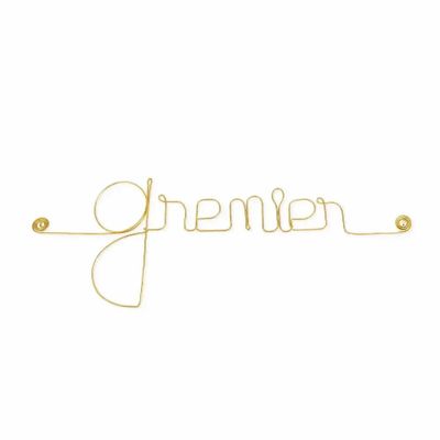 Other wall decoration - Gold Brass Wire Wall Decoration - Grenier - BIJOUX DE MUR