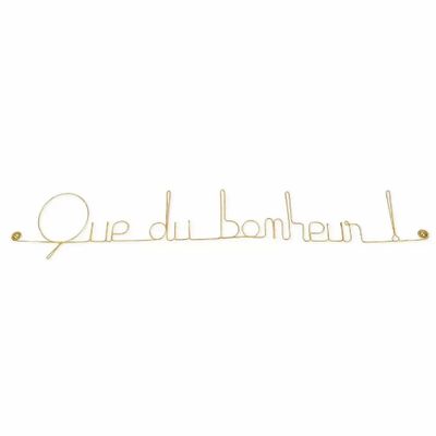 Other wall decoration - Gold Brass Wall Decor - Pure Happiness! - BIJOUX DE MUR