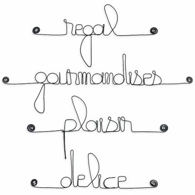 Other wall decoration - Set of small metal words for "CUISINE" - BIJOUX DE MUR