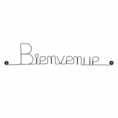 Other wall decoration - Wire word "Welcome" - BIJOUX DE MUR