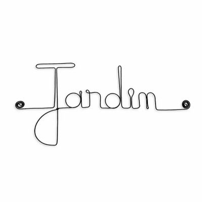 Other wall decoration - Mot en fil de fer " Jardin " - BIJOUX DE MUR