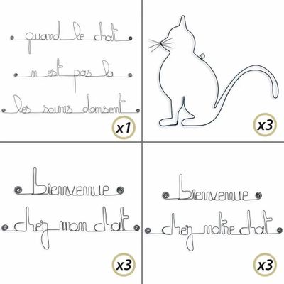 Other wall decoration - 10% OFF LOCATION PACK: Cat - BIJOUX DE MUR