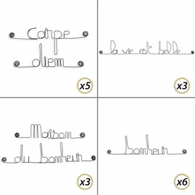 Other wall decoration - 10% off implementation pack: "Happiness" wall decoration - BIJOUX DE MUR