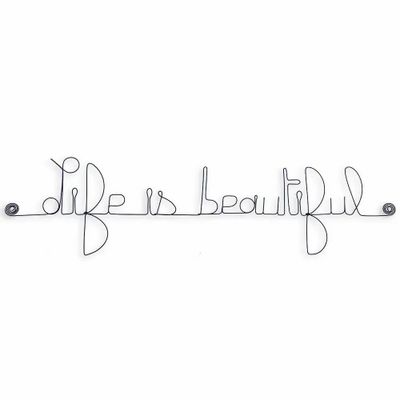 Other wall decoration - Wall phrase “Life is beautiful” - BIJOUX DE MUR
