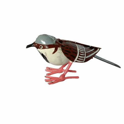 Outdoor decorative accessories - Sparrow Recycled Metal Sculpture 15x7cm - TERRE SAUVAGE