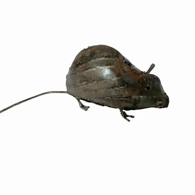 Outdoor decorative accessories - Mouse Recycled Metal Sculpture - TERRE SAUVAGE