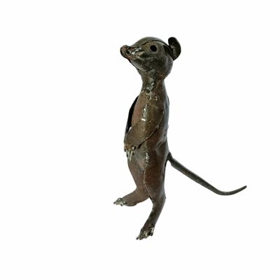 Accessoires de déco extérieure - Sculpture Métal Recyclé Suricate 25/30/35cm - TERRE SAUVAGE