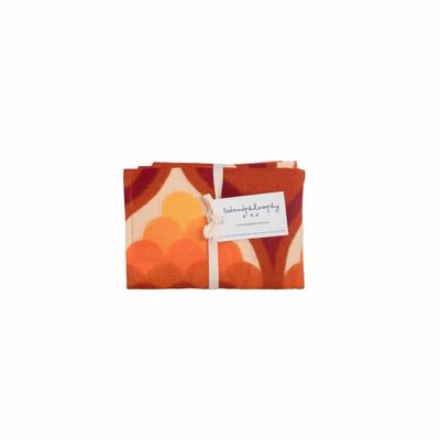 Napkins - Set of 4 CANCUN screen-printed napkins 35x45 cm - BED AND PHILOSOPHY