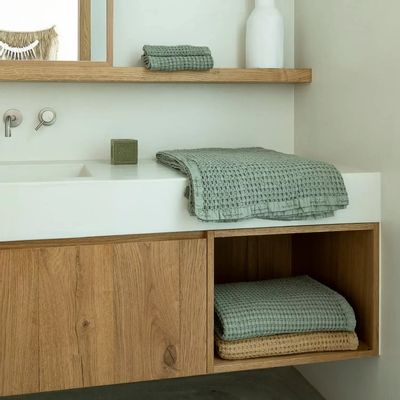 Serviettes de bain - Serviette de bain en coton biologique MIREILLE1 30x45 cm - BED AND PHILOSOPHY